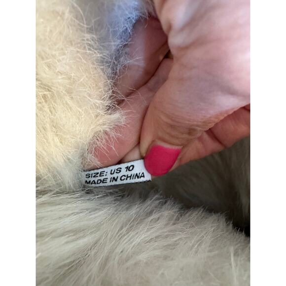 Juicy Couture Vintage Fur Trim Snow Boots Taupe 10 - Picture 8 of 10